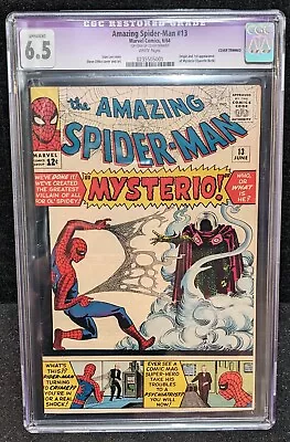 Amazing Spider-Man #13 1st Mysterio Marvel 1964 CGC 6.5 Restored • $650
