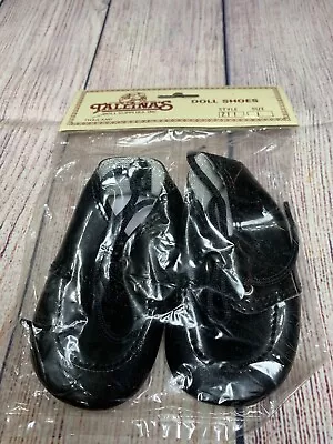 VINTAGE Tallinna’s Doll Shoes ~ Style 211 Size 1 In Black. New Old Stock • $6