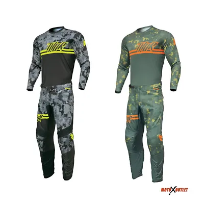 Thor Sector Pant Jersey Kit Dirt Bike Gear Combo Camo Digi Adult MX 2024 • $102.90