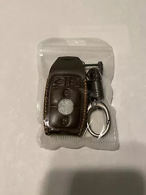 Brown Leather For Mercedes-Benz A B C E S G-Class 4 Buttons Key Fob Cover Case • $18