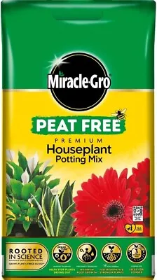 MIRACLE GRO Premium Houseplant Potting Mix Peat Free Compost 10L • £7.79