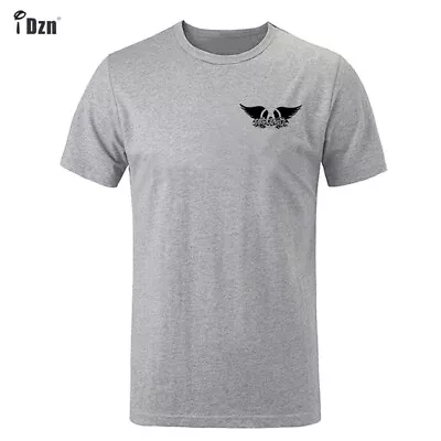 Aerosmith Band Pattern Design Mens Boys Casual T-Shirts Graphic Print Tops Tee • $27.49