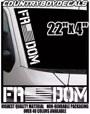 FREEDOM 22  Vinyl Decal Sticker Diesel Truck Car Military America 2024 Country • $11.99