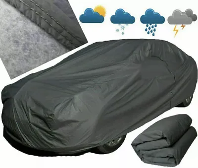 HEAVY DUTY 5.5KG High Quality 2 Layer Outdoor Full Car Cover Waterproof Size XL • $49.77