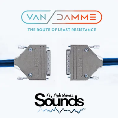 Van Damme D-Sub Multicore | DB25 - DB25 | 8 Way | 50cm Loom | Analog Tascam • £45