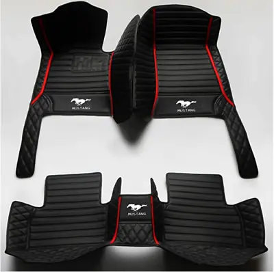 Fit For Ford Mustang 1994-2024 Luxury Custom Waterproof Floor Mats Front Rear • $59.15