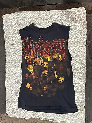 VINTAGE SLIPKNOT Shirt Tank Top Mens Size M Vintage Shirt Rare Music Cut Muscle • $40