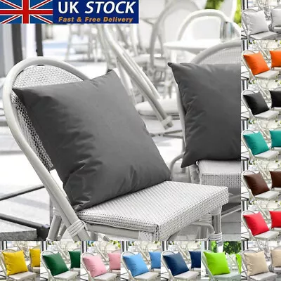 UK WATERPROOF Outdoor Cushion Cover Garden Furniture Cushion 16  18  20  22  24  • £6.25