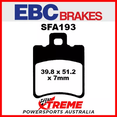 Yamaha YQ 50 Aerox R/Aerox 1997-2016 HH Sintered Front Brake Pad EBC SFA193HH • $29.95