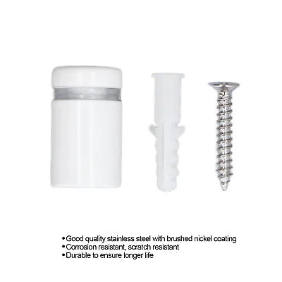 Standoff Screws 12Pcs Standoff Nails 3/5x1in With Wall Plugs For Hanging Acrylic • £15.37