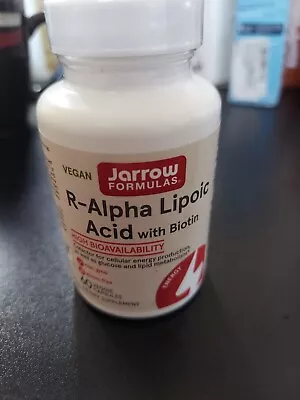 Jarrow Formulas R-Alpha Lipoic Acid With Biotin. 60 Veggie Capsules. Exp. 05/24 • $4