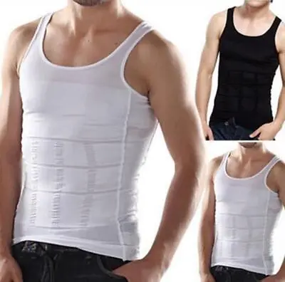 New Men Slim N Lift Body Shaper Underwear Vest Shirt Corset Compression Shaper • $4.99