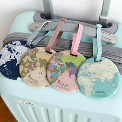 £2.89 • Buy Travel World Map Luggage Tag For Travel Airplane Bag Suitcase Name ID Label SH