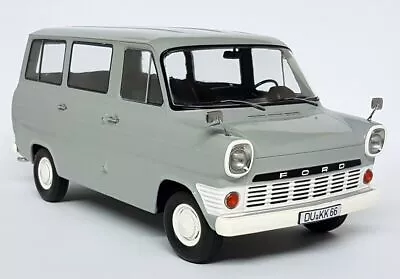 KK 1/18 - Ford Transit MK1 Van Minibus 1965 Light Grey Diecast Model Car • £99.99