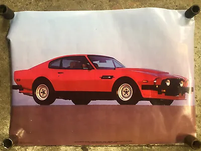 1984 Aston Martin Vantage Poster 20 X28  1985 NEW NOS • $20