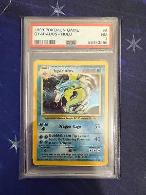 $34.99 • Buy Pokemon Gyarados 6/102 Base Set Holo Vintage PSA 7