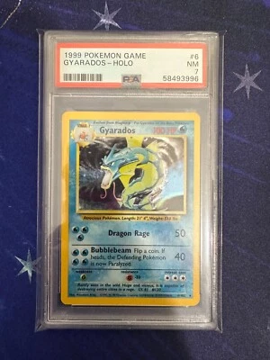 $34.99 • Buy Pokemon Gyarados 6/102 Base Set Holo Vintage PSA 7
