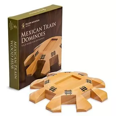 Yellow Mountain Imports Wooden Hub Centerpiece For Mexican Train Dominoes Game • $18.89