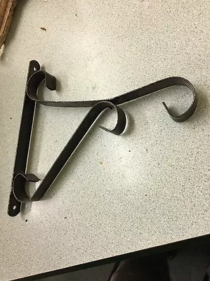 Vintage Industrial Antique Metal Wall Black Plant Hanger Bracket • $39.99