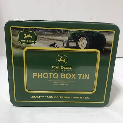 John Deere Photo Box Tin Boxes Authentic John Deere License Product • $16.95
