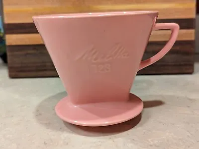 2 Hole Large Vintage Melitta Ceramic Coffee Filter 123 Pink Retro Pour Over  • $54