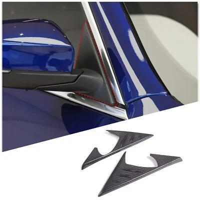 Rear View Mirror A-Pillar Trim Sticker Carbon Fiber For 2014-19 Maserati Ghibli • $197.99