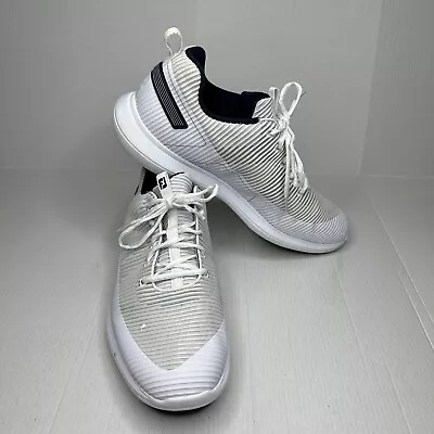 FootJoy FJ Flex XP Men’s US 13 56250 White Spikeless Waterproof Golf Shoes READ • $29.99