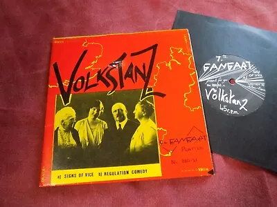 VOLKSTANZ Signs Of Vice RARE 7  NEW WAVE Minimal Synth • £14.99