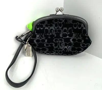 Coach Lurex Coin Purse Vtg Wallet Kisslock Framed FS7178 W10 • $98.98