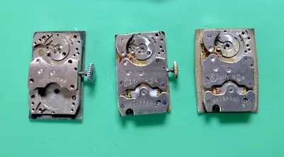 3 - Vintage Elgin 488 Partial Watch Movements For Parts Or Repair • $24.99