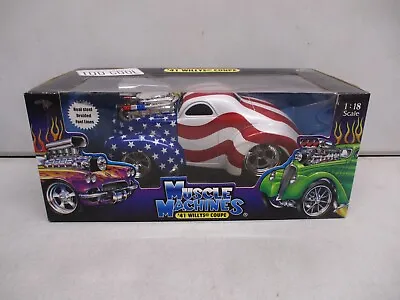 Muscle Machines 1941 Willys Coupe 1/18 American Flag Lot 3 • $17.22