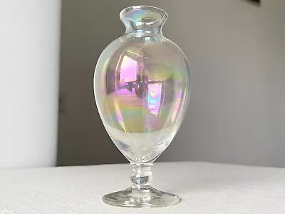 Iridescent Glass Vase Mid-century Art Glass Vase • $150