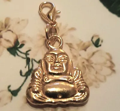 Gold Love Buddha Shakyamuni Clip On Charm / Pendant Mala Counter  • $9.18