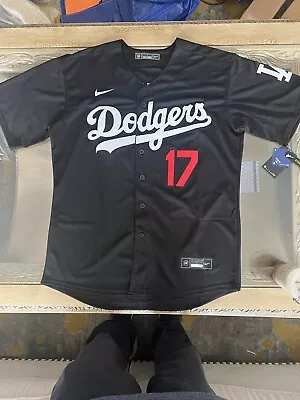 Shohei Ohtani Jersey NEW Mens Large Black Los Angeles Dodgers USA! • $55