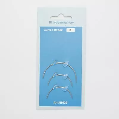 3 Curved Repair Upholstery Sewing Needles • £1.99