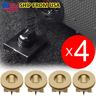 4Pcs Car Floor Holders Beige Clip Floor Mat Fixing Clamp Grips Fastener Retainer • $7.80