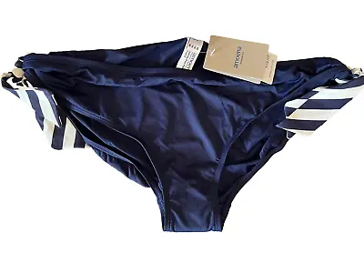 Amoena Women's Infinite Pool Part Navy Swim Bikini Bottom Size 16 • $12