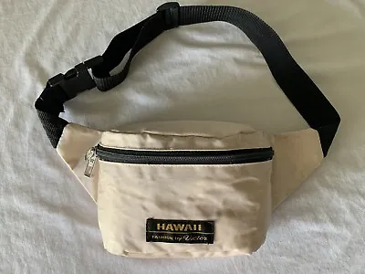 Hawaii Fashion By Victor Fanny Pack Bag Cream Travel Sports Adjustable Clip • $17