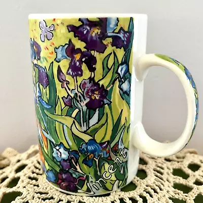 Chaleur Master Impressionists Van Gogh Iris Coffee Mug HTF Narrow Shape • $25.99