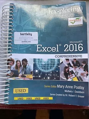 Exploring Microsoft Office Excel 2016 Comprehensive Book Only No My IT Lab • $30