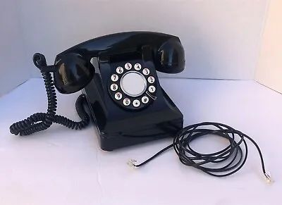 Microtel Vtg-Look Rotary Style Push Button Land Line Telephone Model 999 Black • $24.95