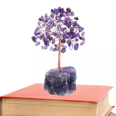 Crystal Tree Real Amethyst Stones Feng Shui Life Tree Amethyst Bonsai Presents • $21.75