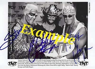 Sting Hulk Hogan Macho Man Randy Savage Autograph Signed 8x10 RP WWE AEW • $14.99