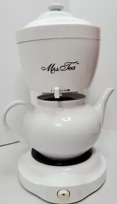 Mrs Tea HTM1 Electric Tea Maker By Mr Coffee 6 Cup Teapot Ceramic Pot Lid Tested • $29.99