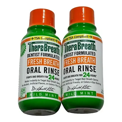 $9.99 • Buy TheraBreath Fresh Breath Dentist Formulated Oral Rinse Mild Mint 3 Ounce
