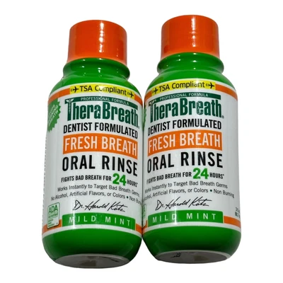 $9.99 • Buy TheraBreath Fresh Breath Dentist Formulated Oral Rinse Mild Mint 3 Ounce