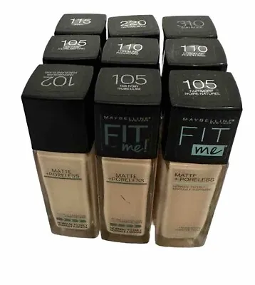 Maybelline Fit Me Foundation Matte + Poreless (1oz/30mL) CHOOSE YOUR SHADE! • $8.95