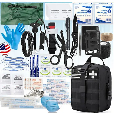 80 Pc Tactical First Aid Kit Emergency Military Trauma Survival Medical Supplies • $31.99