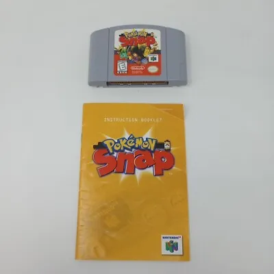 Pokemon Snap (Nintendo 64) N64 Cartridge & Manual • $33