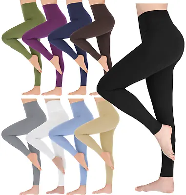 SOFTSAIL High Waisted Leggings For Women Buttery Soft Gym Leggings Elastic Yoga • £10.24